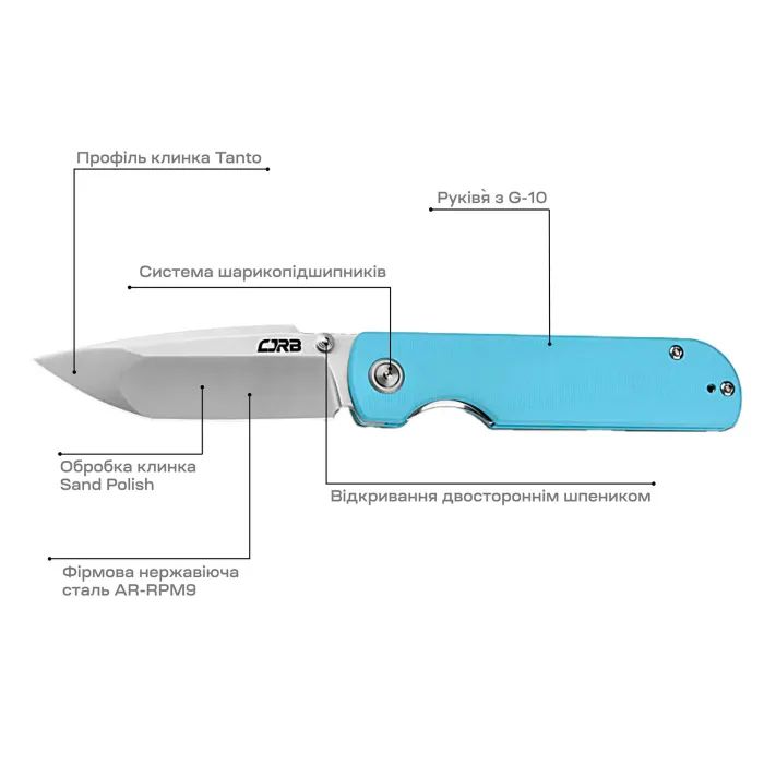 Ніж CJRB Nova Blue (J1937-BU) зображення 4