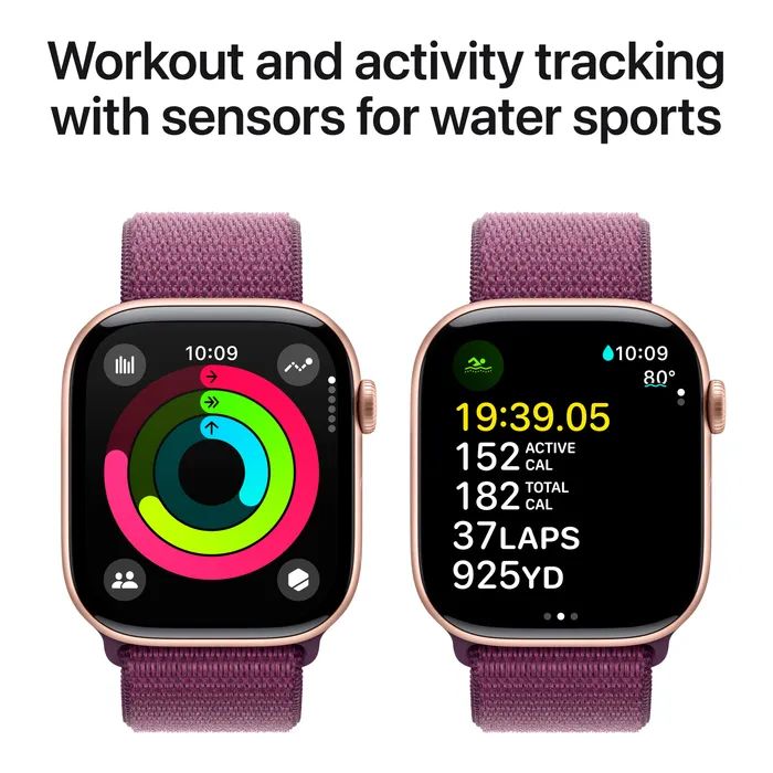 Смарт-годинник Apple Watch Series 10 GPS 46mm Jet Black Aluminium Case with Ink Sport Loop (MWWR3QH/A) зображення 4