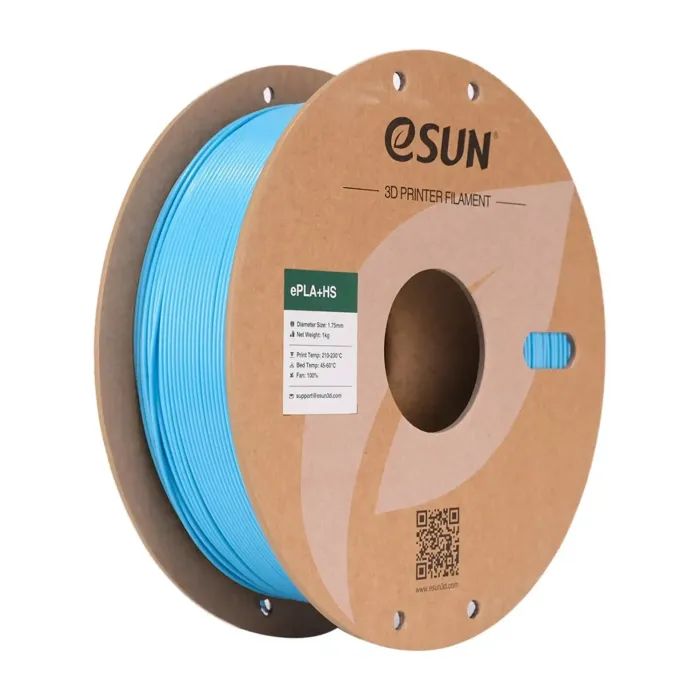 Пластик для 3D-принтера eSUN ePLA+HS, 1,75мм, 1кг, silver (EPLA+HS-P175S1)