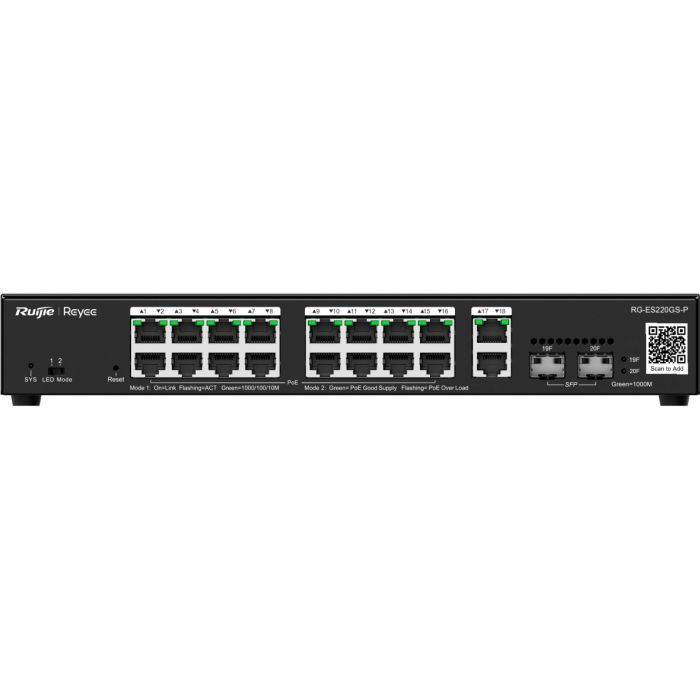 Комутатор мережевий Ruijie Networks RG-ES220GS-P зображення 4