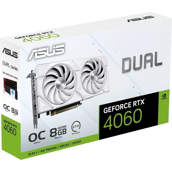 Видеокарта ASUS GeForce RTX4060 8Gb DUAL OC WHITE EVO (DUAL-RTX4060-O8G-EVO-WHITE) изображение 11