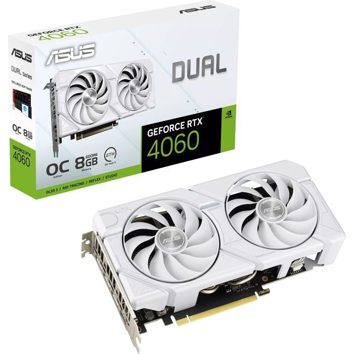 Видеокарта ASUS GeForce RTX4060 8Gb DUAL OC WHITE EVO (DUAL-RTX4060-O8G-EVO-WHITE) изображение 12