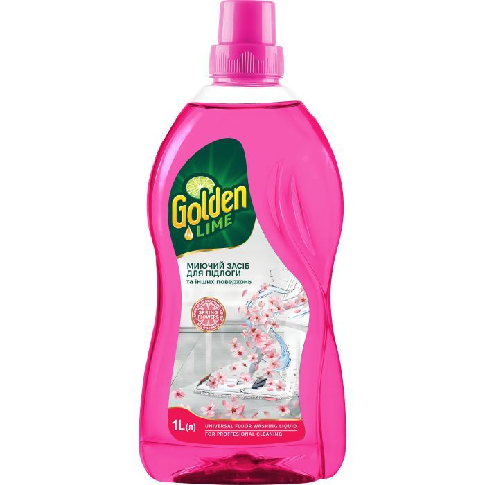 Средство для мытья пола PRO service Golden Lime Универсальное Весенние цветы 1 л (4823071665031)