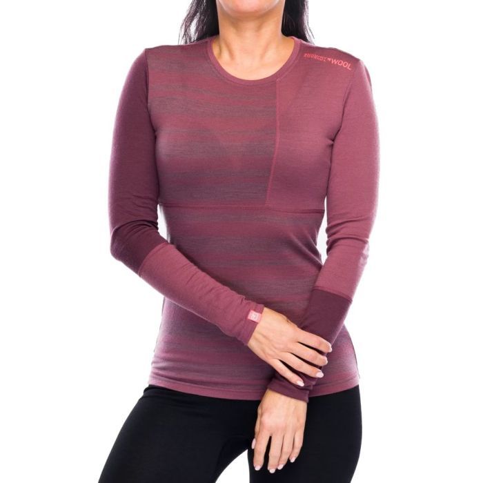 Термокофта Ortovox 185 Rock'n'Wool Long Sleeve Wms mountain rose - M (025.001.1019) изображение 3