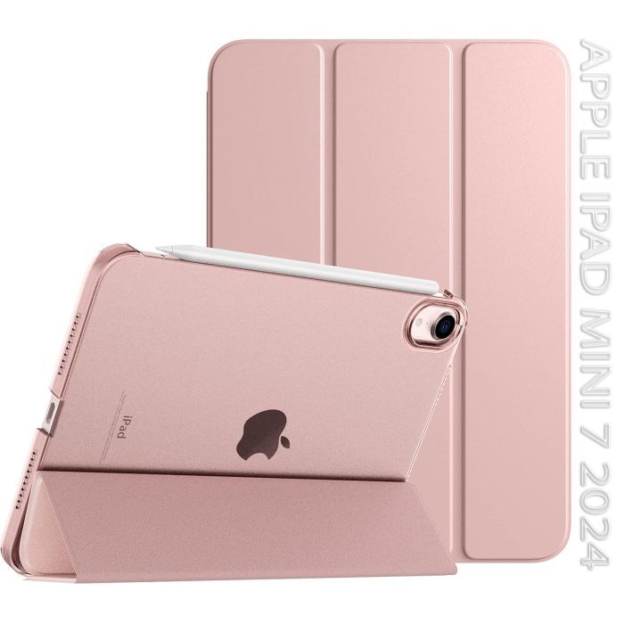 Чехол для планшета BeCover Tri Fold Hard Apple iPad Mini 7 2024 Pink (712454)
