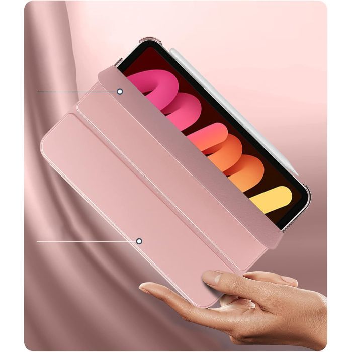 Чехол для планшета BeCover Tri Fold Hard Apple iPad Mini 7 2024 Pink (712454) изображение 2