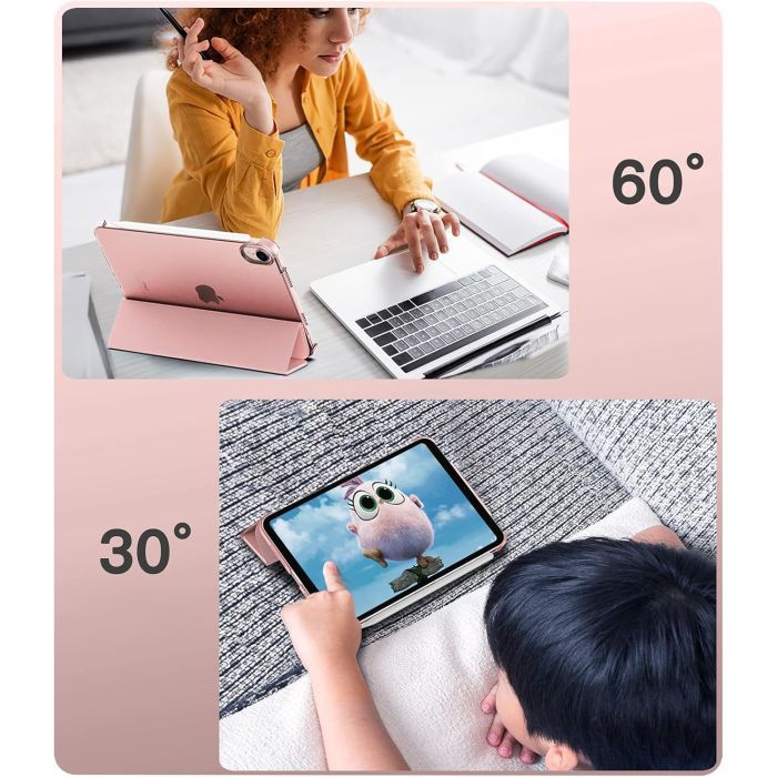 Чехол для планшета BeCover Tri Fold Hard Apple iPad Mini 7 2024 Pink (712454) изображение 7
