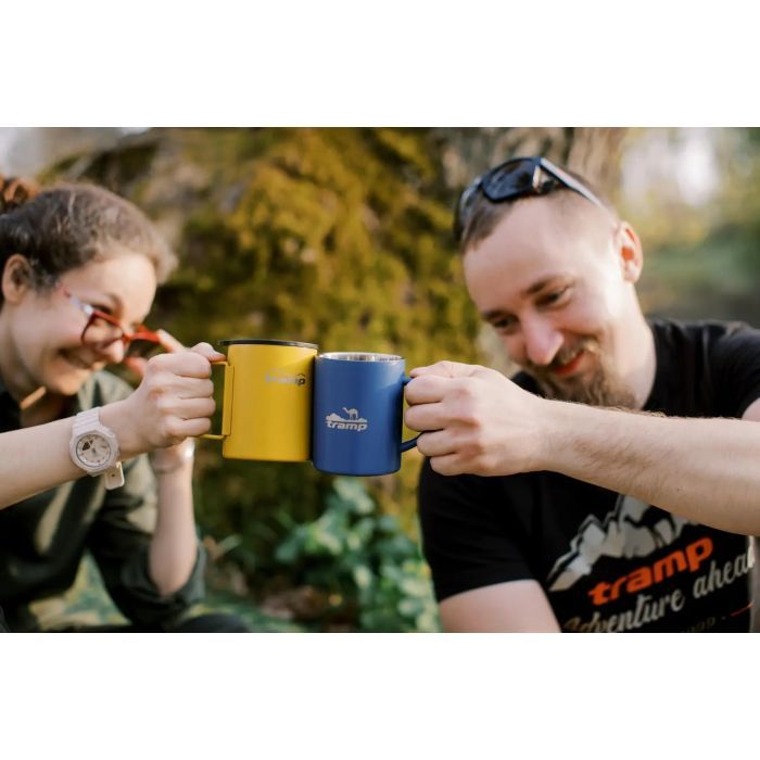 Чашка туристическая Tramp зі складаними ручками та поїлкою 400 мл Mustard (UTRC-137-mustard) изображение 11
