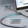 Дата кабель USB-C to USB-C 1.0m USB 4.0 Gen3 40G 240W 8K silicone black Digitus (AK-300344-010-S) зображення 9