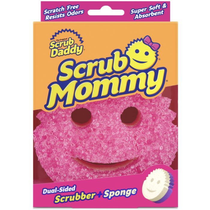Губки кухонные Scrub Daddy Scrub Mommy Розово-фиолетовая 1 шт. (5060481022040/5060481023900)