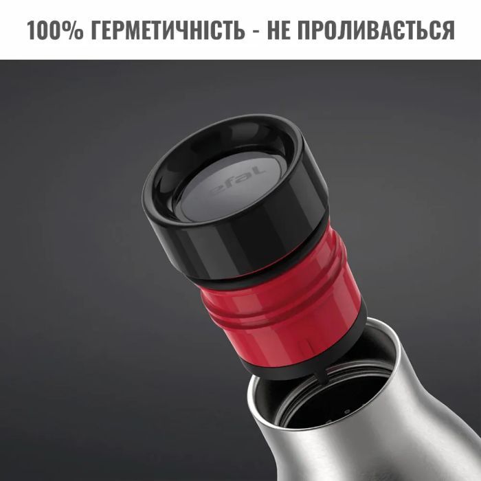 Термос Tefal Bludrop, 700мл, нержавіюча сталь, чорний (N3111110) изображение 7