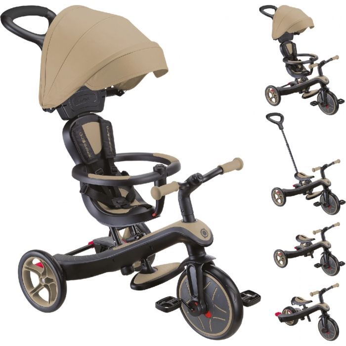 Детский велосипед Globber Explorer Trike 4 в 1, розовый (634-110) изображение 11