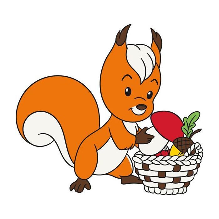 Картина по номерам ArtCraft Білочка 25х30 см (15079-AC)