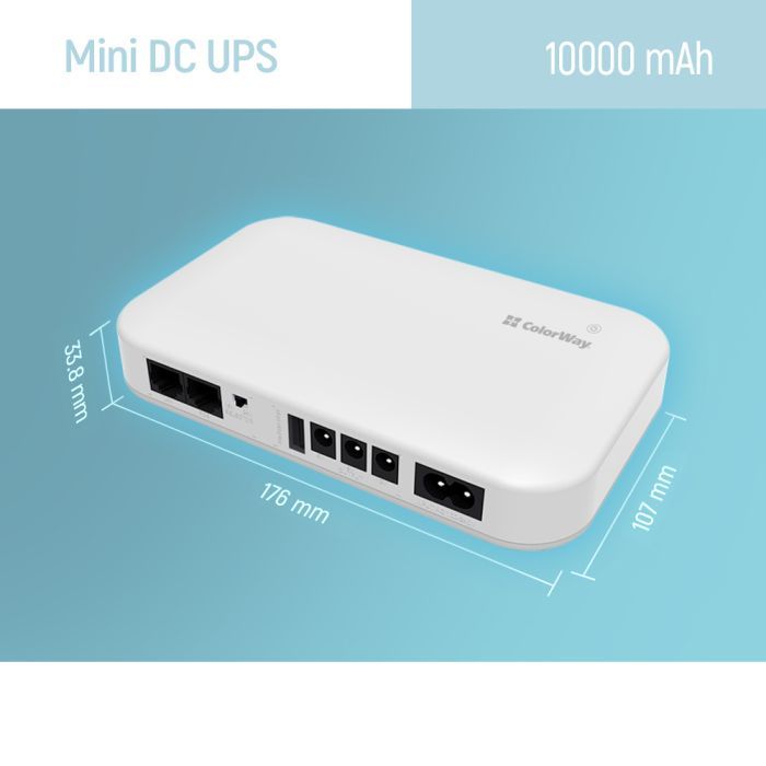 Пристрій безперебійного живлення ColorWay CW-PB100LI3WT 10000mAh 21W (CW-PB100LI3WT) зображення 7