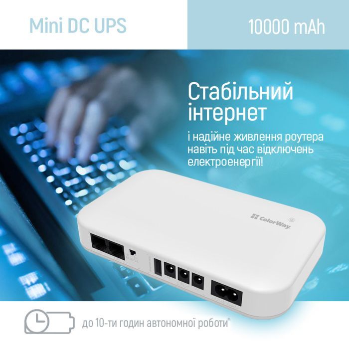 Пристрій безперебійного живлення ColorWay CW-PB100LI3WT 10000mAh 21W (CW-PB100LI3WT) зображення 9