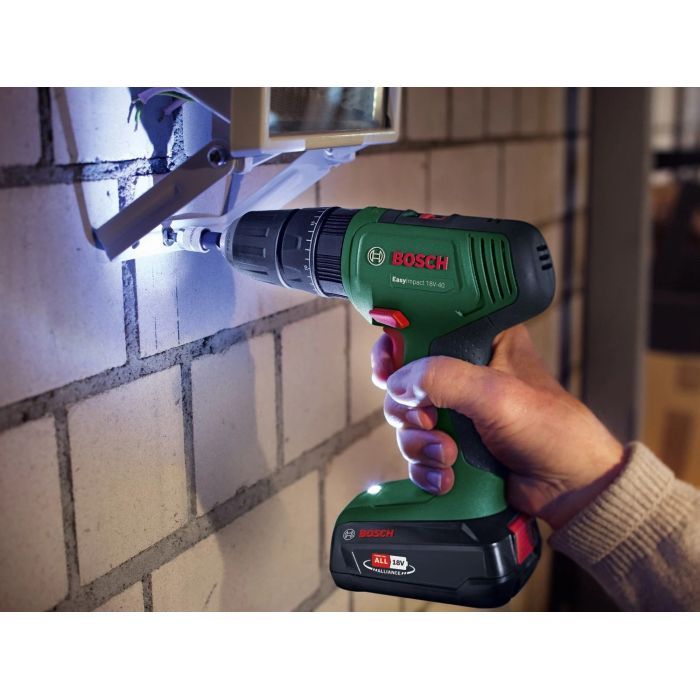 Шуруповерт Bosch EasyImpact 18V-40 18В 2х2Агод 2038Нм 0-4300-1630обхв кейс ЗП 1.4кг (0.603.9D8.108) изображение 7