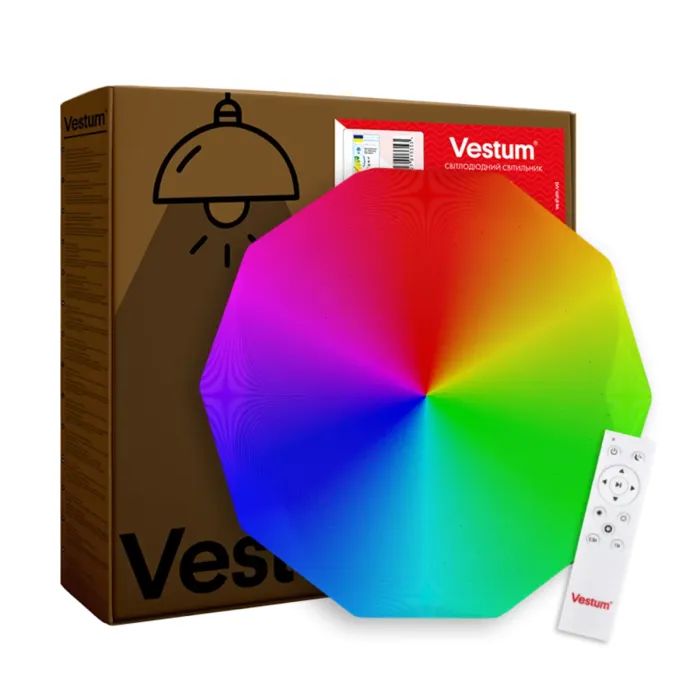 Светильник Vestum DIAMANT зоряне небо 60W 3000К-6500К RGB з ДК (VS-91073)