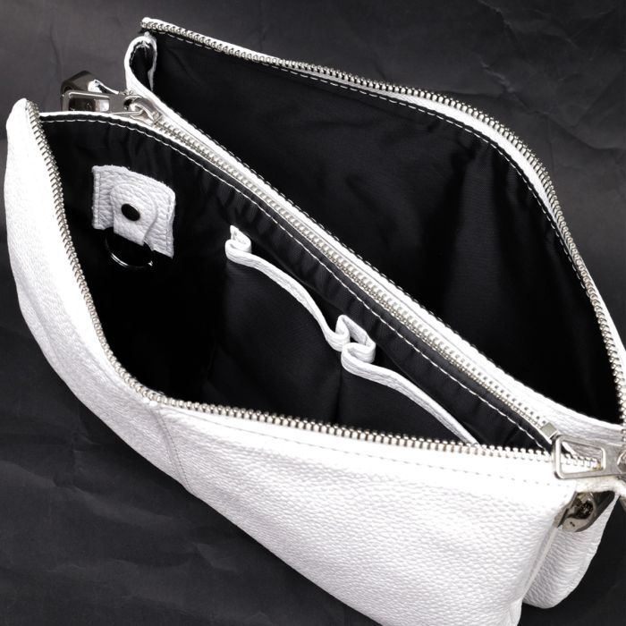 Сумка Grande Pelle Из натуральной кожи Белая (11635) изображение 4