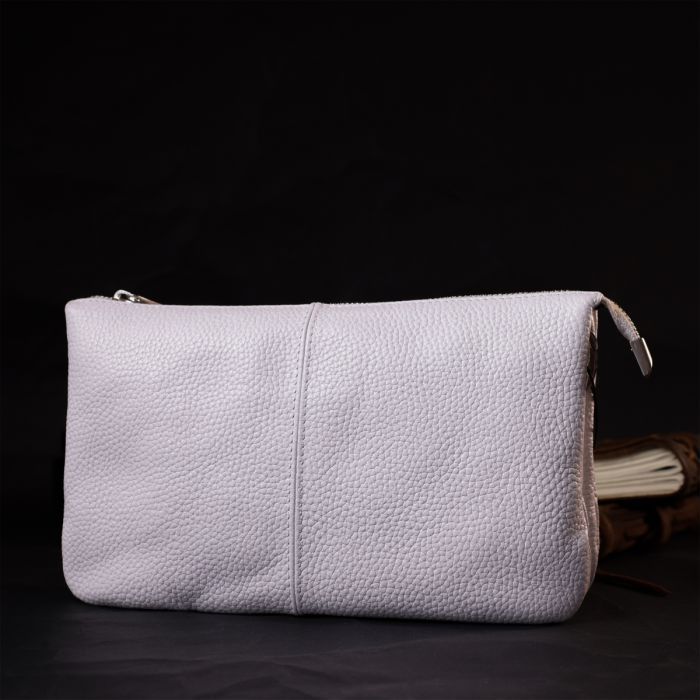 Сумка Grande Pelle Из натуральной кожи Белая (11635) изображение 8