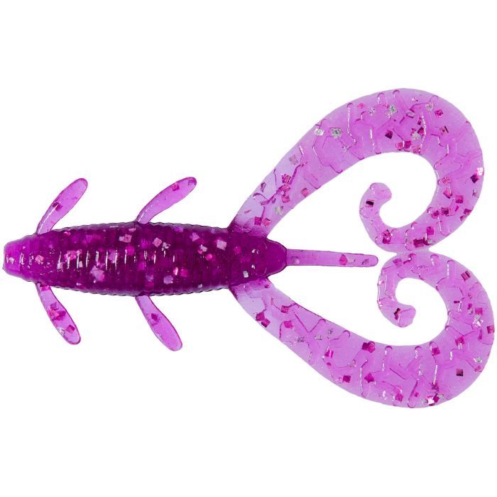 Силикон рыболовный Reins G-Tail Twin 3" 428 Purple Dynamite (8 шт/уп.) (1552.10.12)