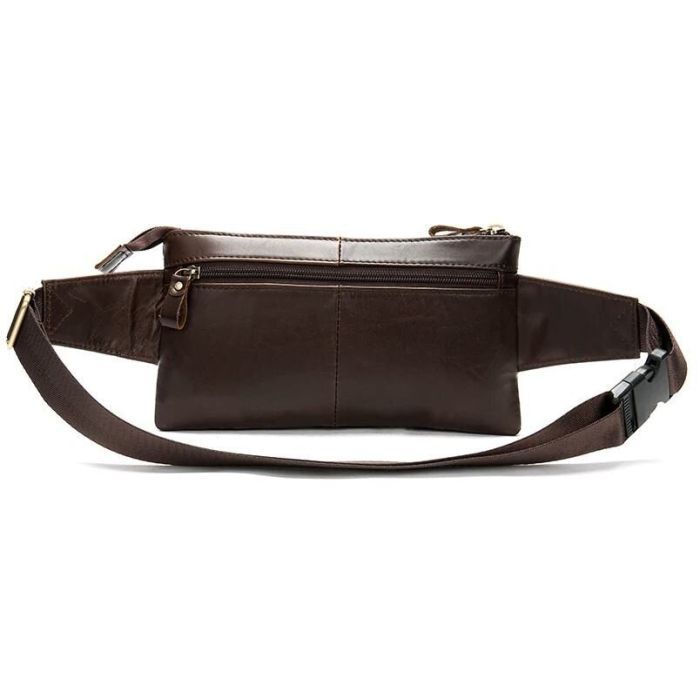 Сумка Vintage Поясная мужская Коричневая (14897) изображение 7