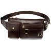 Сумка Vintage Поясная мужская Коричневая (14897)