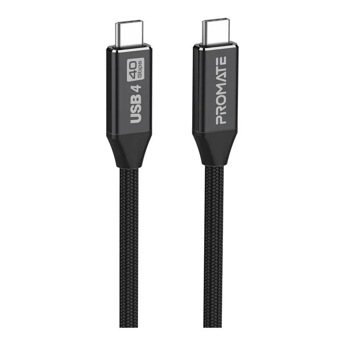 Дата кабель USB-C to USB-C primelinkc40-2m.black Promate (primelinkc40-2m.black)