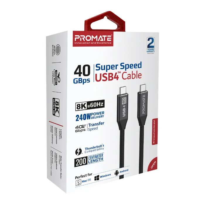 Дата кабель USB-C to USB-C primelinkc40-2m.black Promate (primelinkc40-2m.black) изображение 2