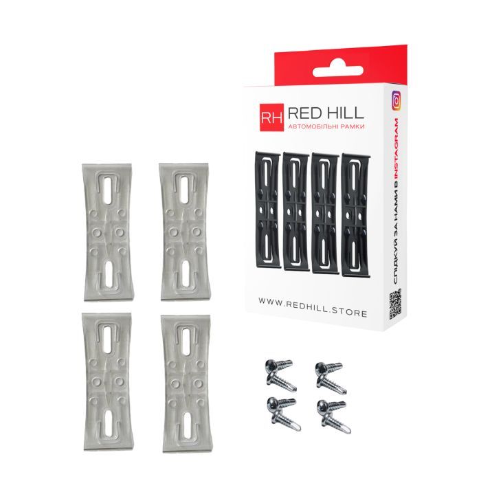Рамка номерного знака RedHill невидимки прозорі к-т 4шт (24-054-IS)