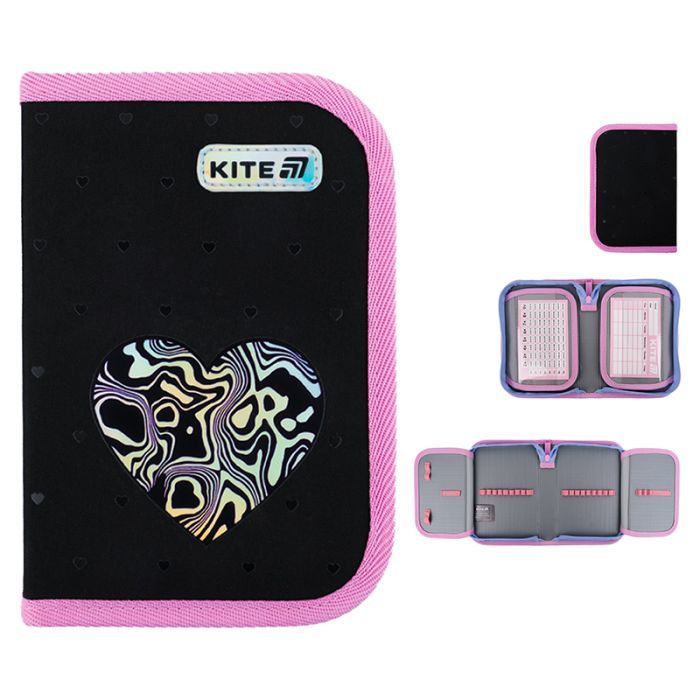 Пенал Kite 622 Love is, 1 отделение, 2 отворота (K25-622-3)