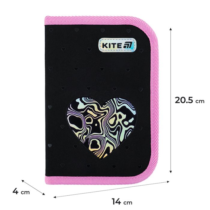 Пенал Kite 622 Love is, 1 отделение, 2 отворота (K25-622-3) изображение 2