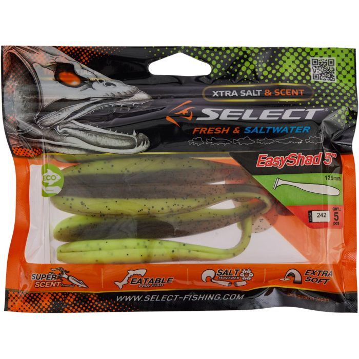 Силикон рыболовный Select Easy Shad 5" col.103 (5 шт/упак) (1870.25.67) изображение 2