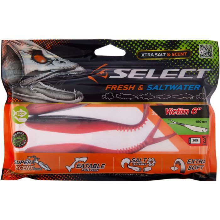 Силікон рибальський Select Victim V-Tail 6" 800 (3 шт/уп) (1870.74.60) зображення 2