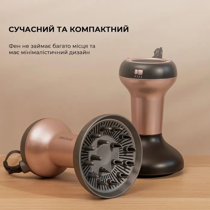 Фен Cecotec Ionicare MagiCurls Black (CCTC-04416) зображення 8
