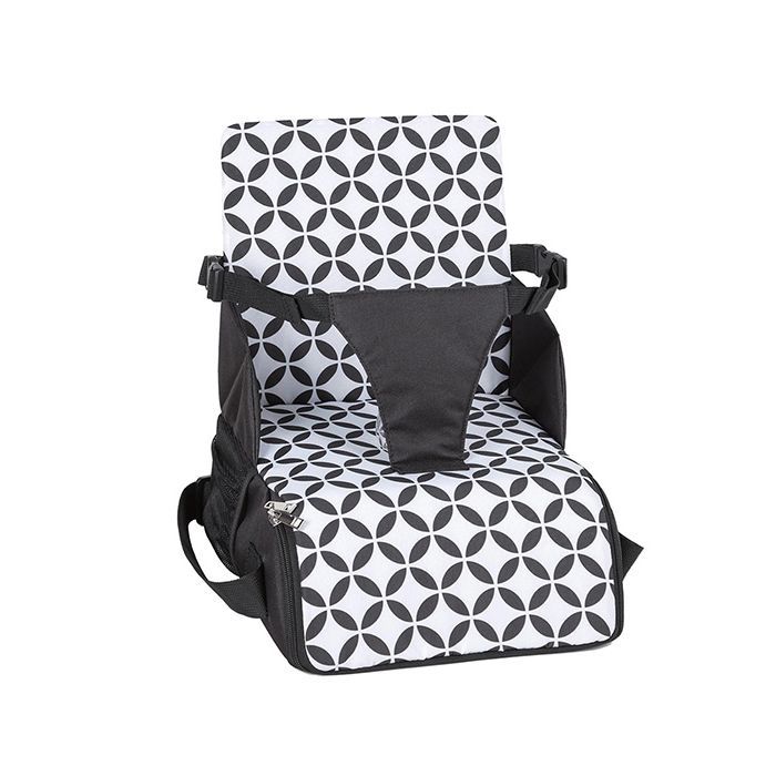 Стульчик для кормления FreeON портативный Fold and Go Black/white (48709)