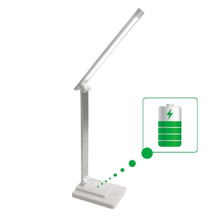 Настольная лампа Євросвітло LED акумуляторна Ridy-10-2-PWR 10 Вт біла