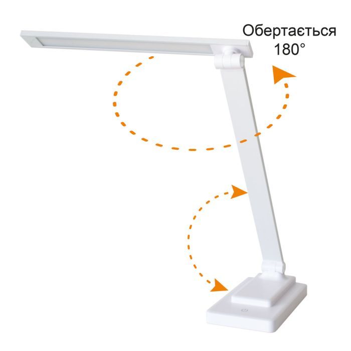 Настольная лампа Євросвітло LED акумуляторна Ridy-10-2-PWR 10 Вт біла изображение 4
