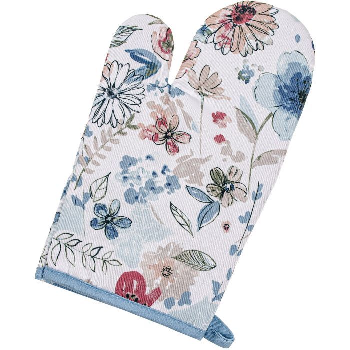 Кухонна прихватка Home Line Рукавиця Квіти 17x28 см (182822)