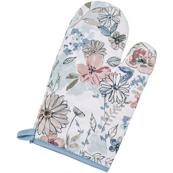 Кухонна прихватка Home Line Рукавиця Квіти 17x28 см (182822) зображення 2