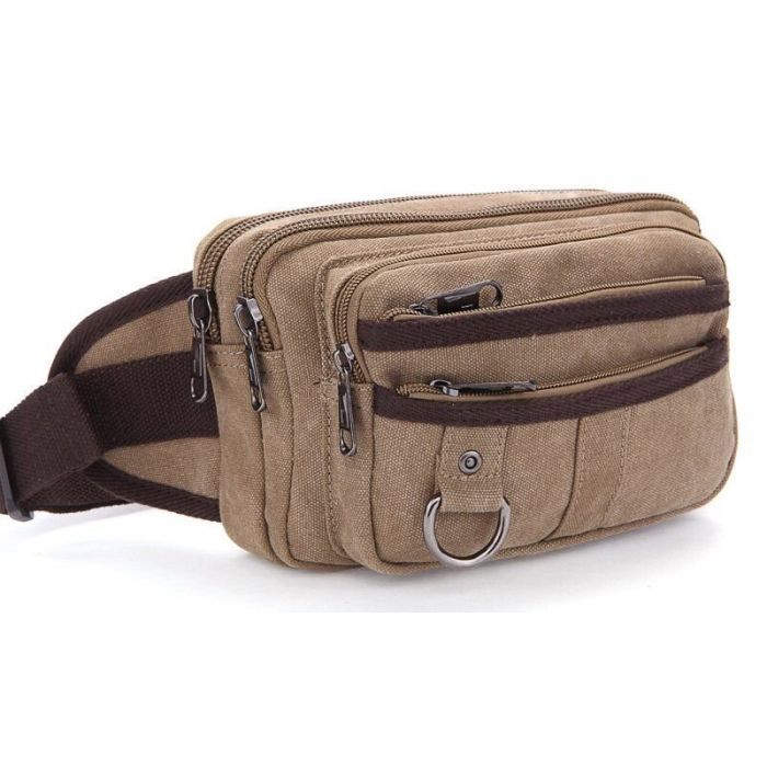 Сумка Vintage Текстильна на пояс Хакі (20081)