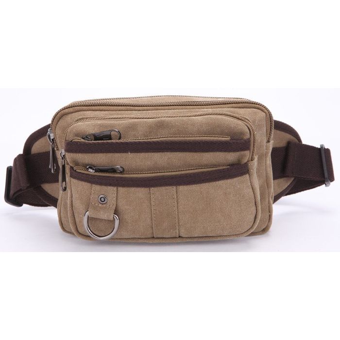 Сумка Vintage Текстильна на пояс Хакі (20081) зображення 2
