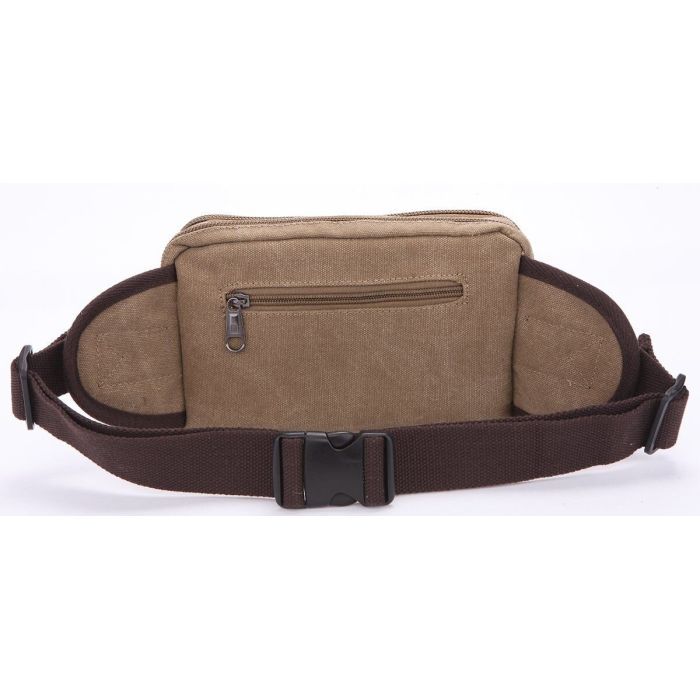 Сумка Vintage Текстильна на пояс Хакі (20081) зображення 7
