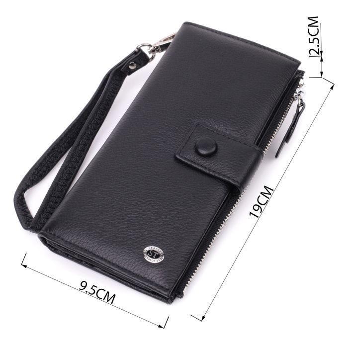 Гаманець ST Leather З натуральної шкіри Червоний (22536) зображення 3