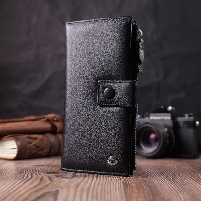 Гаманець ST Leather З натуральної шкіри Червоний (22536) зображення 9
