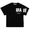 Футболка дитяча A-Yugi BRAVE (7308-164-black)
