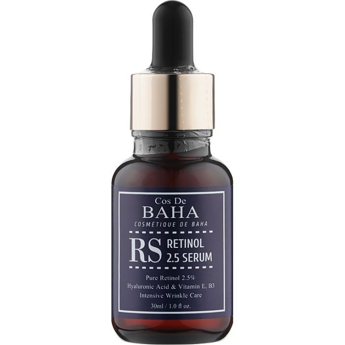 Сыворотка для лица Cos De BAHA Retinol 2.5% Serum Омолаживающая 60 мл (8809240318454)
