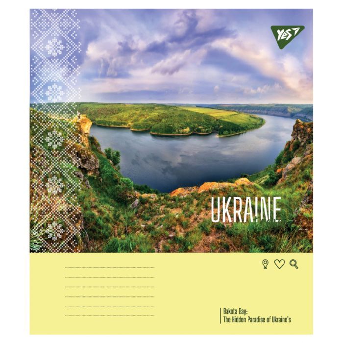 Зошит Yes Ukraine travel А5 24 аркушів лінія (767995) зображення 6