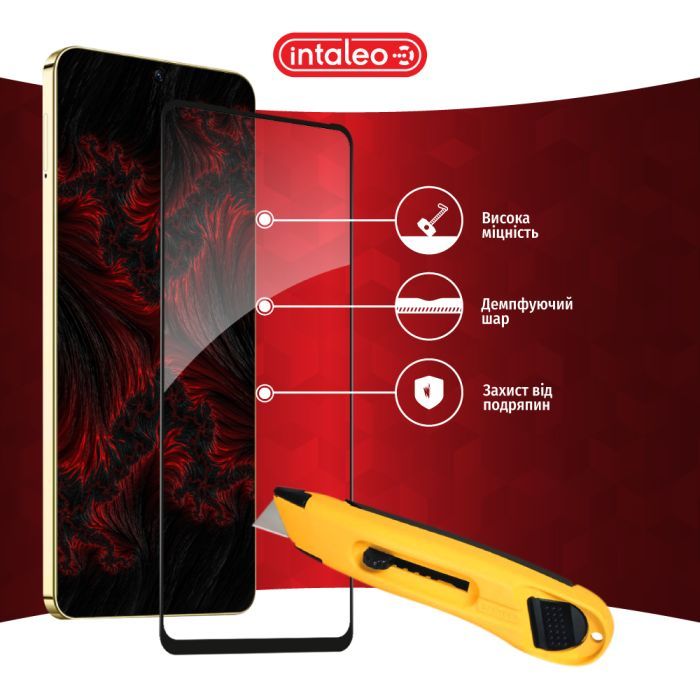 Скло захисне Intaleo Full Glue Infinix Hot 40 Pro Black (1283126589263) зображення 5