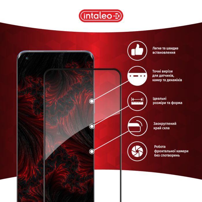 Скло захисне Intaleo Full Glue Xiaomi Mi 11 Pro Black (1283126521164) зображення 3