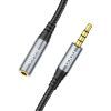 Кабель мультимедийный 3.5mm M to 3.5mm F 1.0m UPA20 3.5 audio Gray HOCO (6931474762153) изображение 4